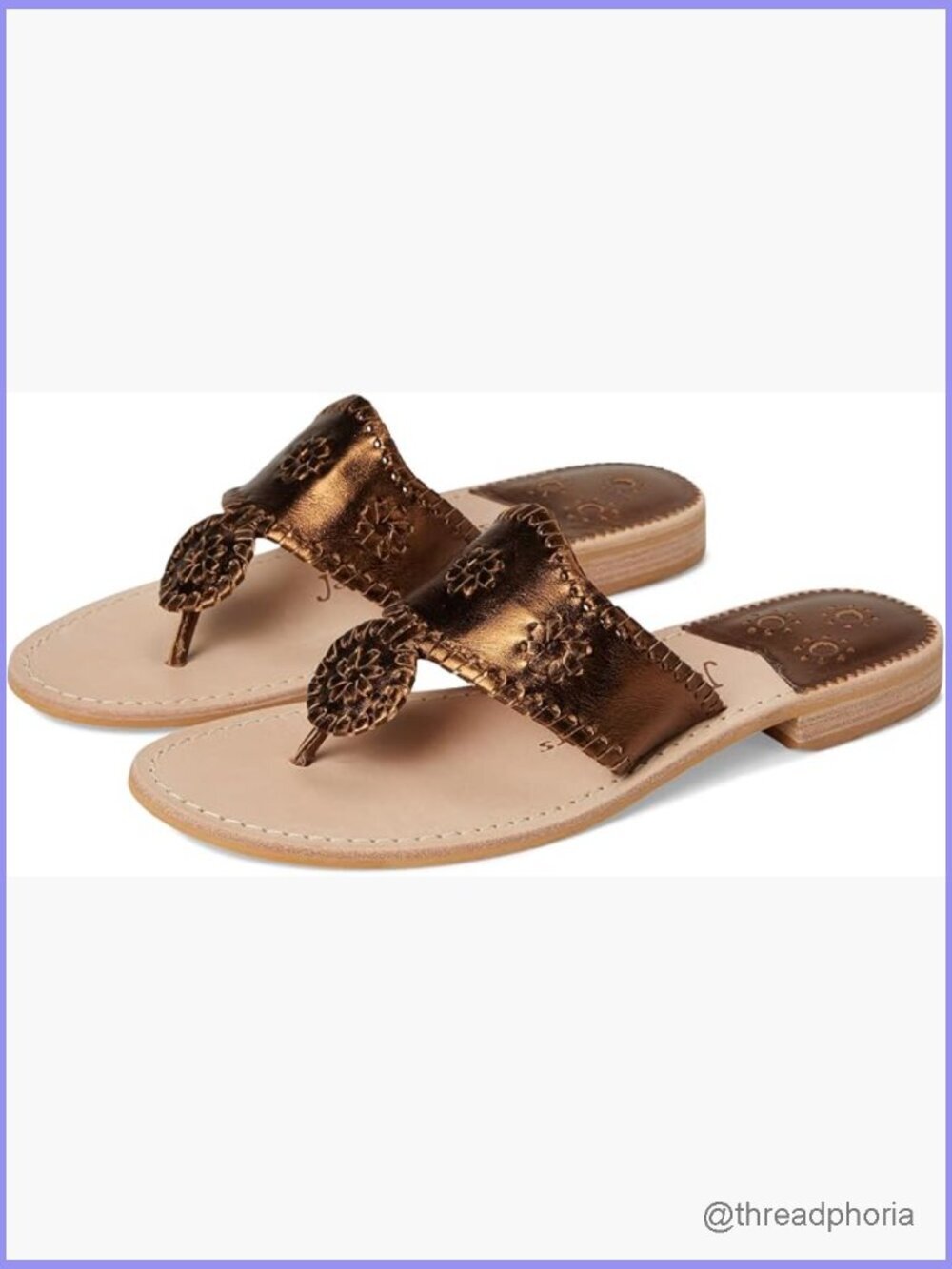 Women's Leather Slide Sandals with Block Heel